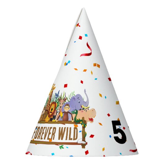 Forever Wild Birthday Party Pet Feesthoedjes (Links)