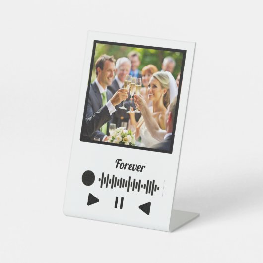 Forever with music reclamebord met voetstuk (Voorkant)