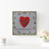 Forever with you vierkante klok (Huis)