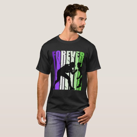 Forever Wrestling Pretty Wrestle Coaching Compete T-shirt (Voorkant volledig)