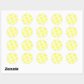 Forever Yellow Unicorn Ronde Sticker (Vel)