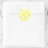 Forever Yellow Unicorn Ronde Sticker (Tas)