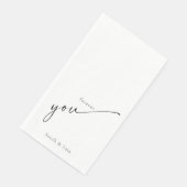 Forever You Couple Namen Trouwpapier Servet (Hoek)