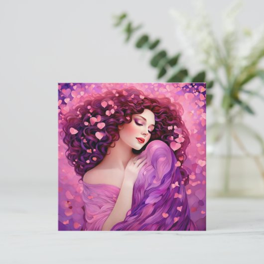 "Forever You" Galentine's Kaart (Staand voorkant)