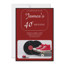 "Forever Young" 40ste verjaardag uitnodiging voor 