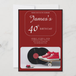 "Forever Young" 40ste verjaardag uitnodiging voor