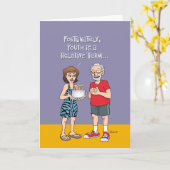 "Forever Young" 65ste verjaardag Kaart (Gele Bloem)