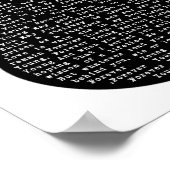 Forever Young Black & White Guitar Song Lyric Poster (Hoek)