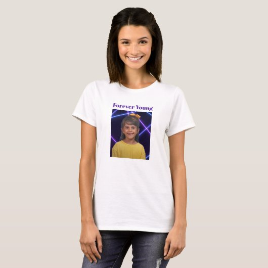 Forever Young foto Fun T-shirt (Voorkant volledig)