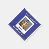 Forever Young  Fotoverjaardag Servet (Hoek)