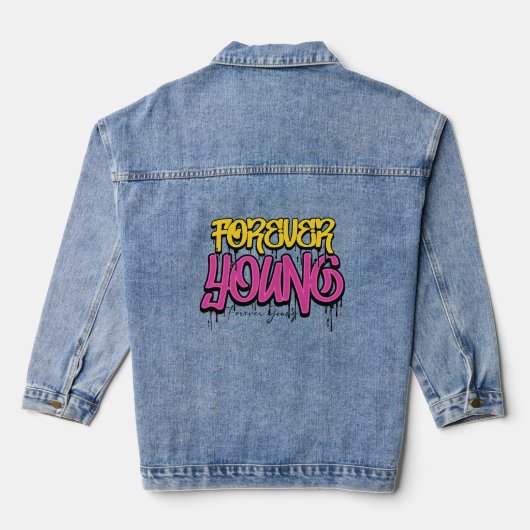 Forever Young Graffiti T-shirt Denim Jacket (Achterkant)