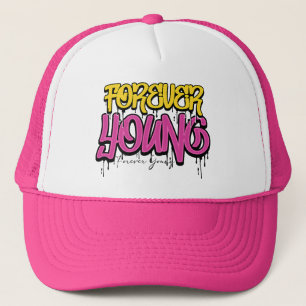 Forever Young Graffiti T-shirt Trucker Pet