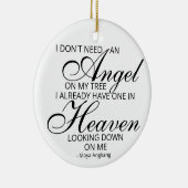 Forever Young Memorial Ornament (Rechts)