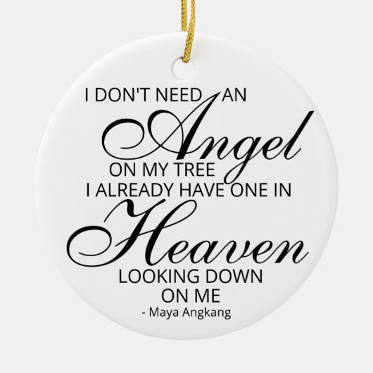 Forever Young Memorial Ornament (Voorkant)