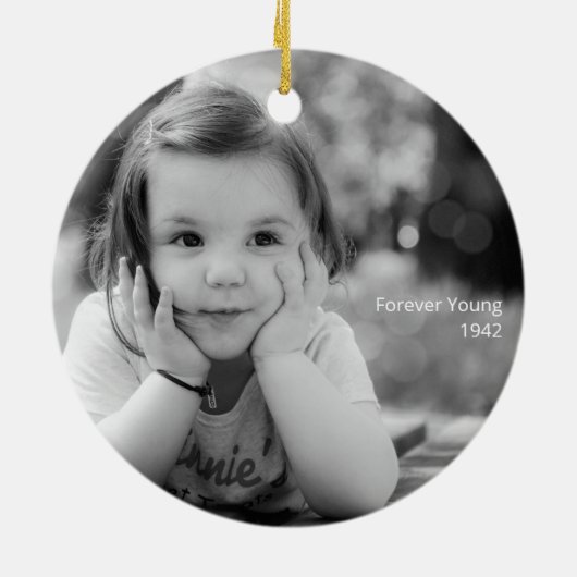 Forever Young Memorial Ornament (Achterkant)