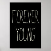 Forever young poster (Voorkant)