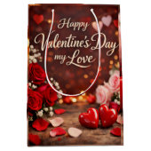 'Forever Your Valentine' Gift Bag Medium Cadeauzakje (Voorkant)