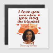 'Forever Your Valentine' personalizedMagnetic Card (Voorkant / Achterkant)