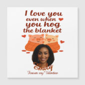 'Forever Your Valentine' personalizedMagnetic Card (Voorkant)