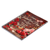 'Forever Your Valentine' Spiral Photo Notebook Notitieboek (Linkerzijde)