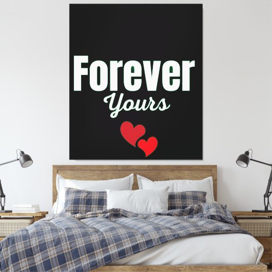Forever Yours Canvas Afdruk (Insitu (Slaapkamer))