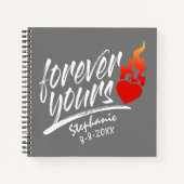 Forever Yours Custom Name Valentijn | Notitieboek (Voorkant)