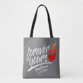 Forever Yours Custom Name Valentijn | Tote bag (Voorkant)