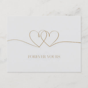 Forever Yours: Intertwined Hearts Design Briefkaart