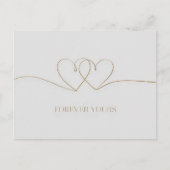 Forever Yours: Intertwined Hearts Design Briefkaart (Voorkant)