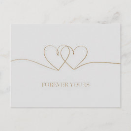 Forever Yours: Intertwined Hearts Design Briefkaart