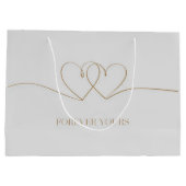Forever Yours: Intertwined Hearts Design Groot Cadeauzakje (Achterkant)