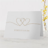 Forever Yours: Intertwined Hearts Design Kaart (Gele Bloem)