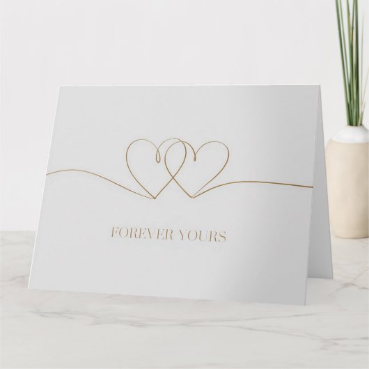Forever Yours: Intertwined Hearts Design Kaart (Voorkant)