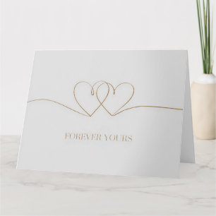 Forever Yours: Intertwined Hearts Design Kaart
