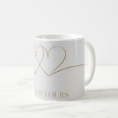 Forever Yours: Intertwined Hearts Design Koffiemok (Voorkant rechts)