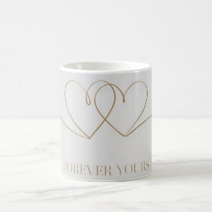 Forever Yours: Intertwined Hearts Design Koffiemok