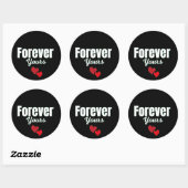 Forever Yours Ronde Sticker (Vel)
