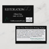 ForeverGreen Restoration90 Biz-kaart Visitekaartje (Voorkant / Achterkant)