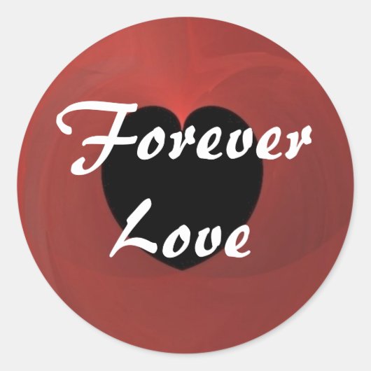 ForeverLove Ronde Sticker (Voorkant)