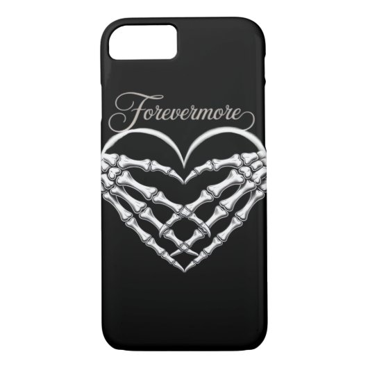 Forevermore Skeleton Hands Heart Gothic Romance Case-Mate iPhone Case (Achterkant)