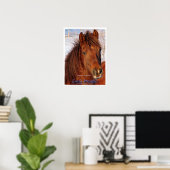 ForeverOrgels gewoon onweerstaanbaar paardenPoster Poster (Thuiskantoor)