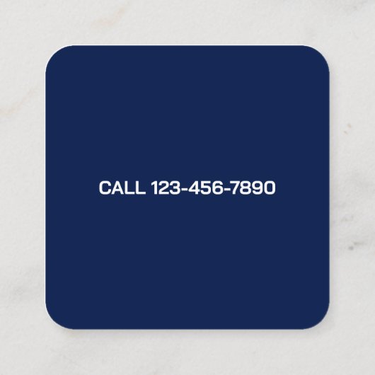 Forex Analyst Vierkante Visitekaartje (Achterkant)