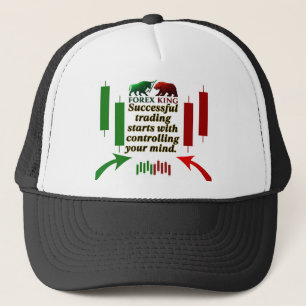 Forex King Trading Motivatie Cap – Stier en Beer  Trucker Pet