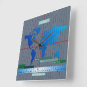 Forex Market Times Clock Discount Vierkante Klok (Hoek)