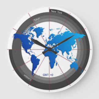Forex Markets Timezone Clock GMT +0 Grote Klok