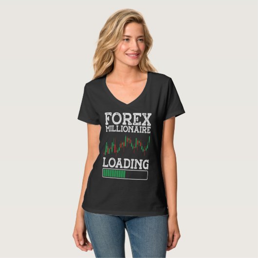 Forex Millionaire Loading BACKPRINT Forex T-shirt (Voorkant volledig)