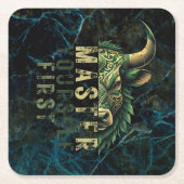 Forex mindset | motivatie | stierenmarkt kartonnen onderzetters (Voorkant)