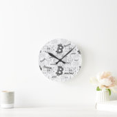 Forex, Money, Euro, Dollar, Bitcoin blocchain Ronde Klok (Huis)