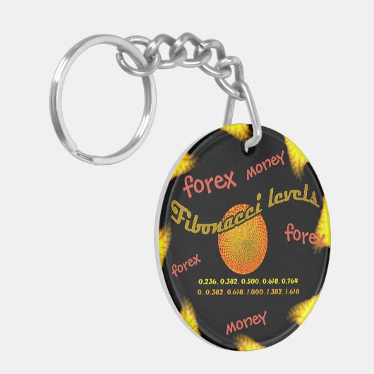 Forex, Money, Fibonacci-nummers Sleutelhanger (Voorkant Links)