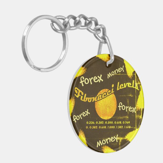 Forex, Money, Fibonacci-nummers Sleutelhanger (Voorkant Links)